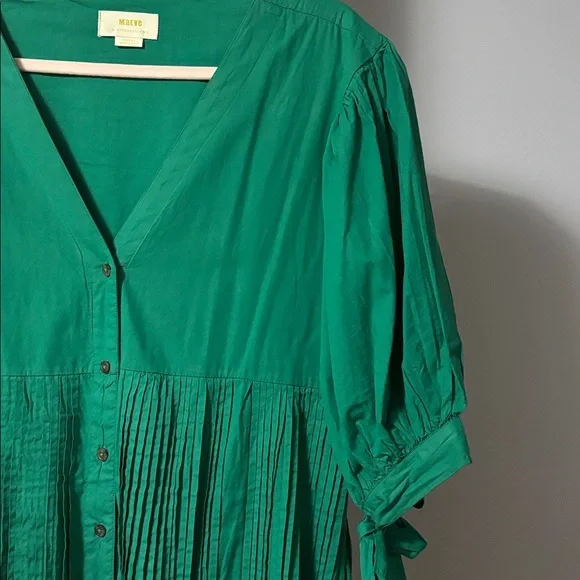 Anthropologie Maeve size S Emerald Green midi dress - Picture 5 of 8